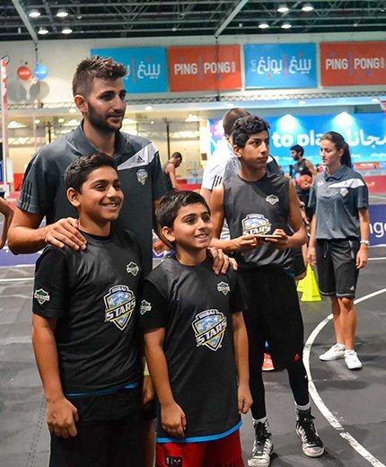 Summer camp gallery with Ricky Rubio